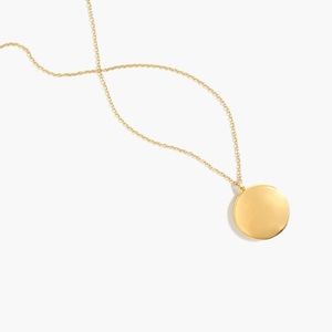 J. Crew Circle Locket Pendant Necklace (NWT)